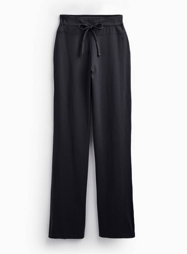 REAKTIV Black Wide Leg Yoga Tie Front Legging M
