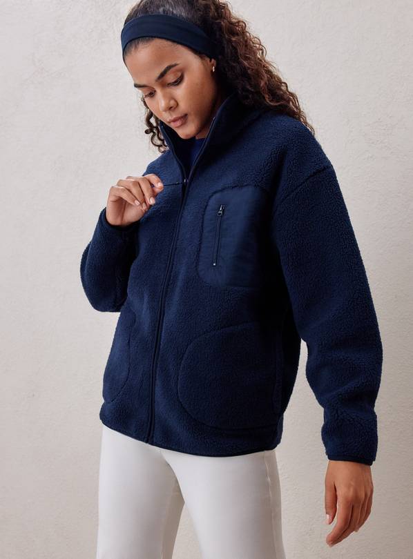 REAKTIV Navy Borg Jacket S