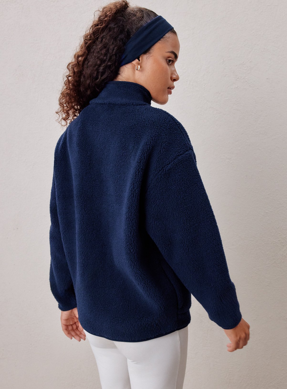 REAKTIV Navy Borg Jacket M - Image 4 thumbnail