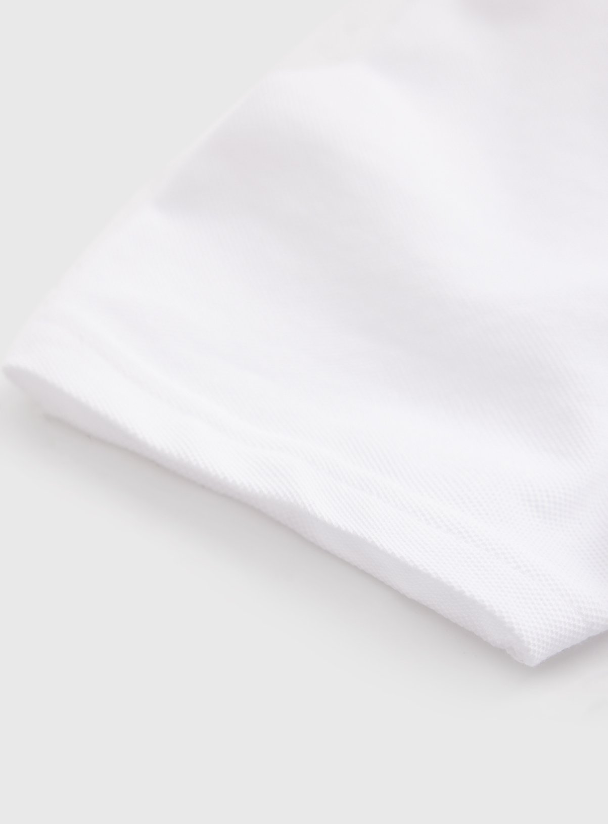 White Cotton Trophy Neck Short Sleeve Polo Shirt 11 years - Image 3 thumbnail