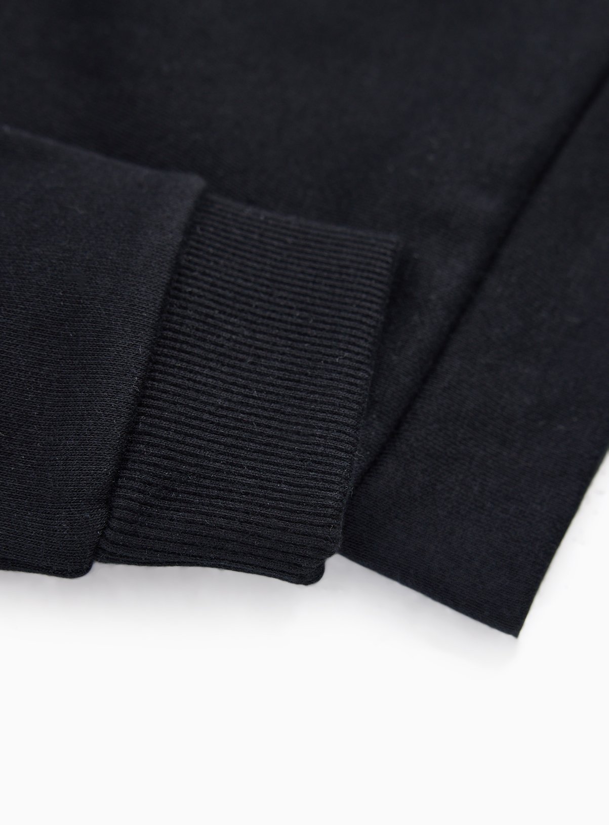 Black Rugby Style Long Sleeve Polo Shirt 9 years - Image 3 thumbnail