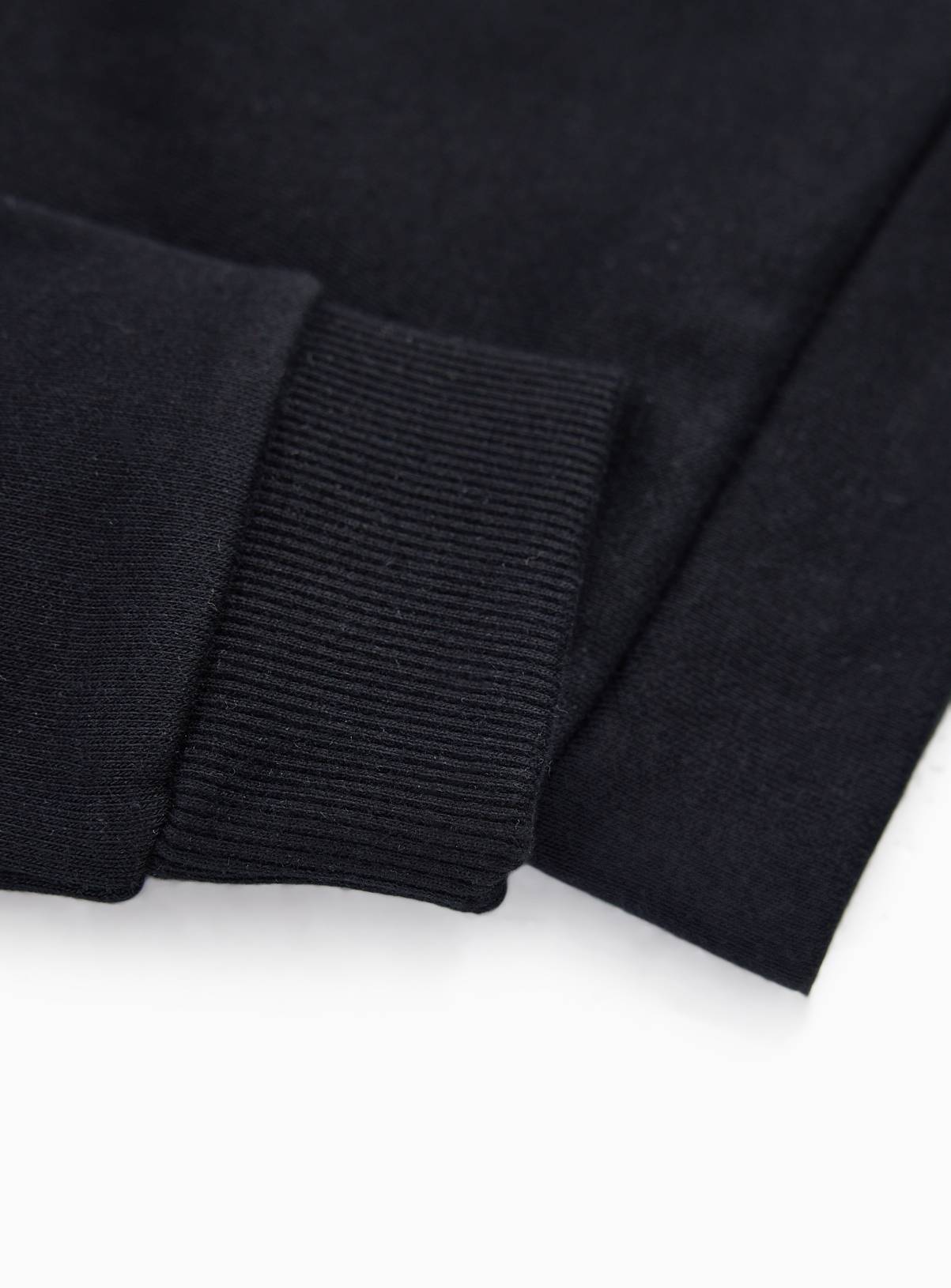 Black Rugby Style Long Sleeve Polo Shirt 9 years - Image 3