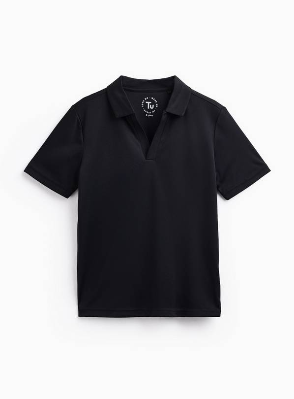 Black Trophy Collar Polo Shirt 9 years