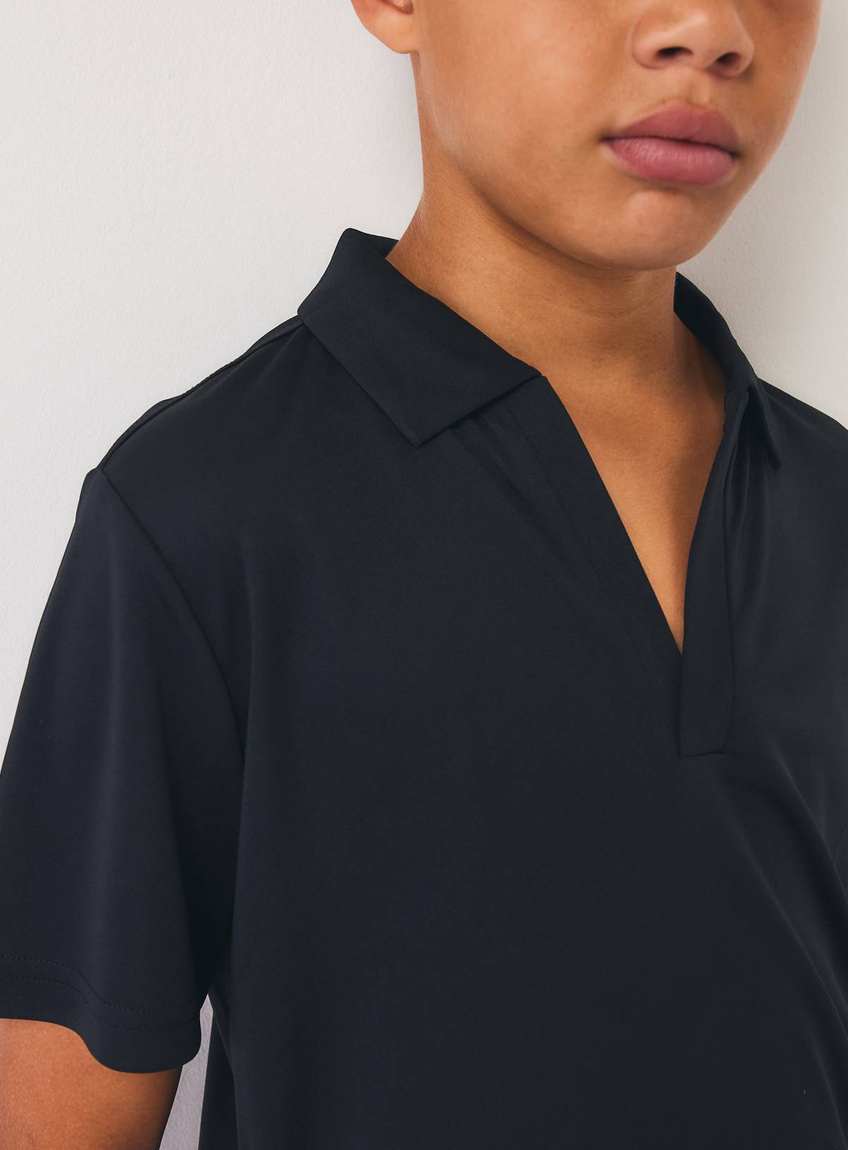 Black Trophy Collar Polo Shirt 6 years - Image 6