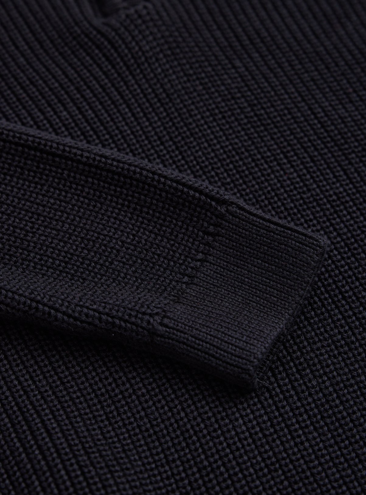 Black Knitted Quarter Zip Jumper 10 years - Image 3 thumbnail