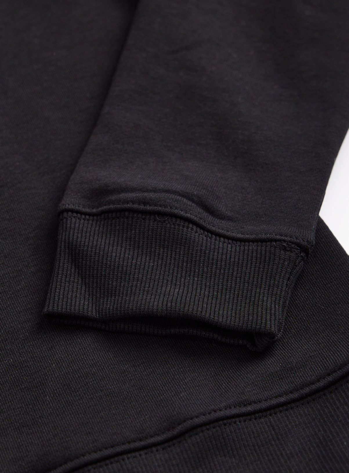 Black 3/4 Zip Cotton Rich Sweatshirt 10 years - Image 5 thumbnail