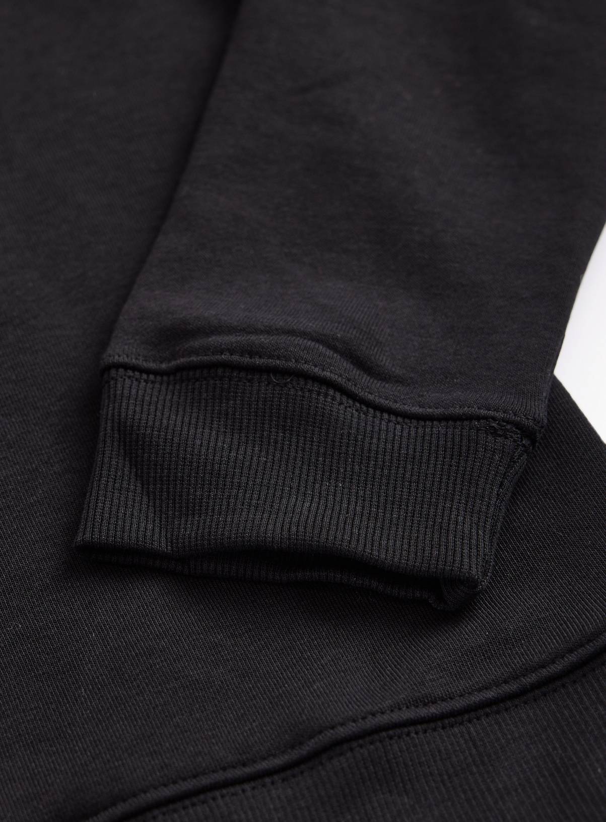 Black 3/4 Zip Cotton Rich Sweatshirt 10 years - Image 5