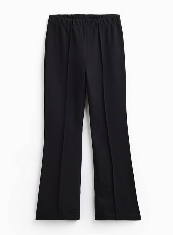Black Ponte Fabric Kick Flare Trousers 10 years