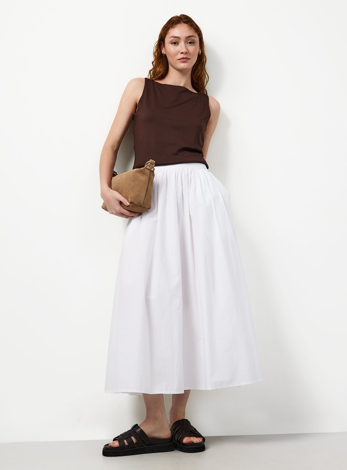 Brown Boat Neck Vest Top 16 - Image 2 thumbnail