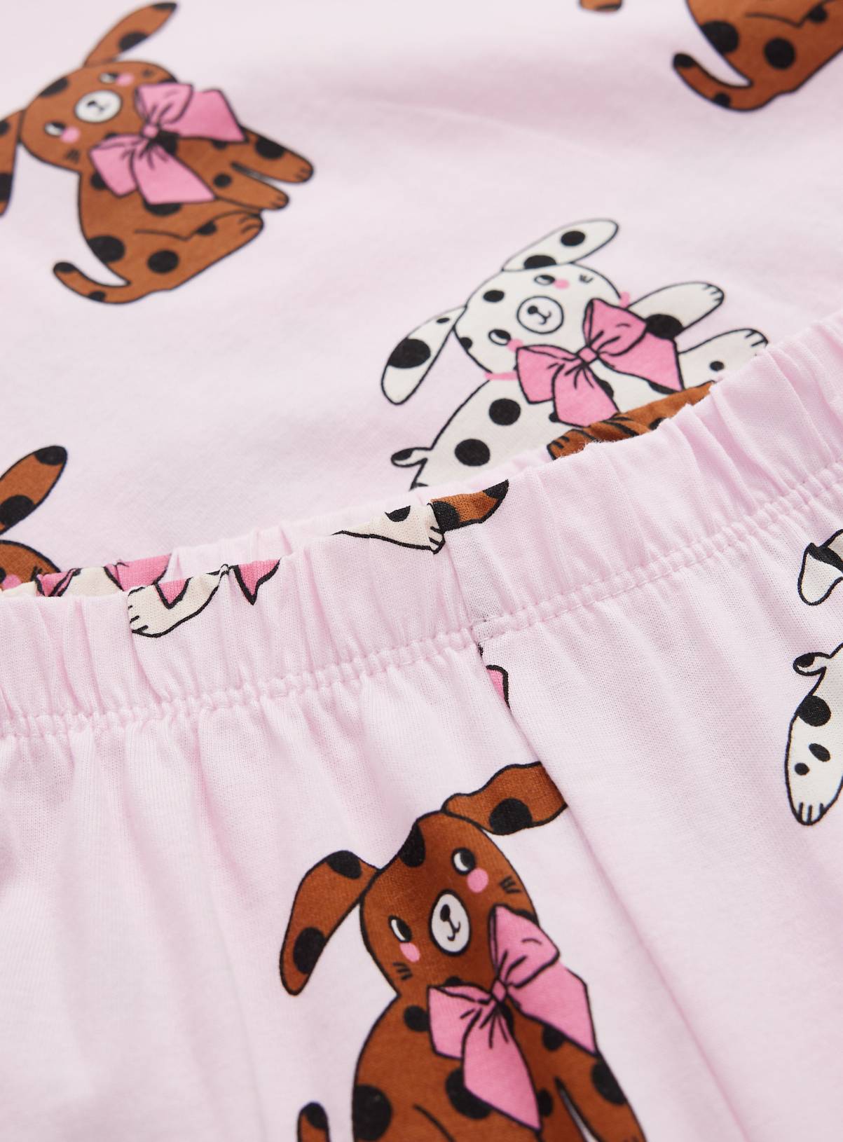 Dog & Bow Print Pyjamas 2 Pack 5-6 years - Image 2