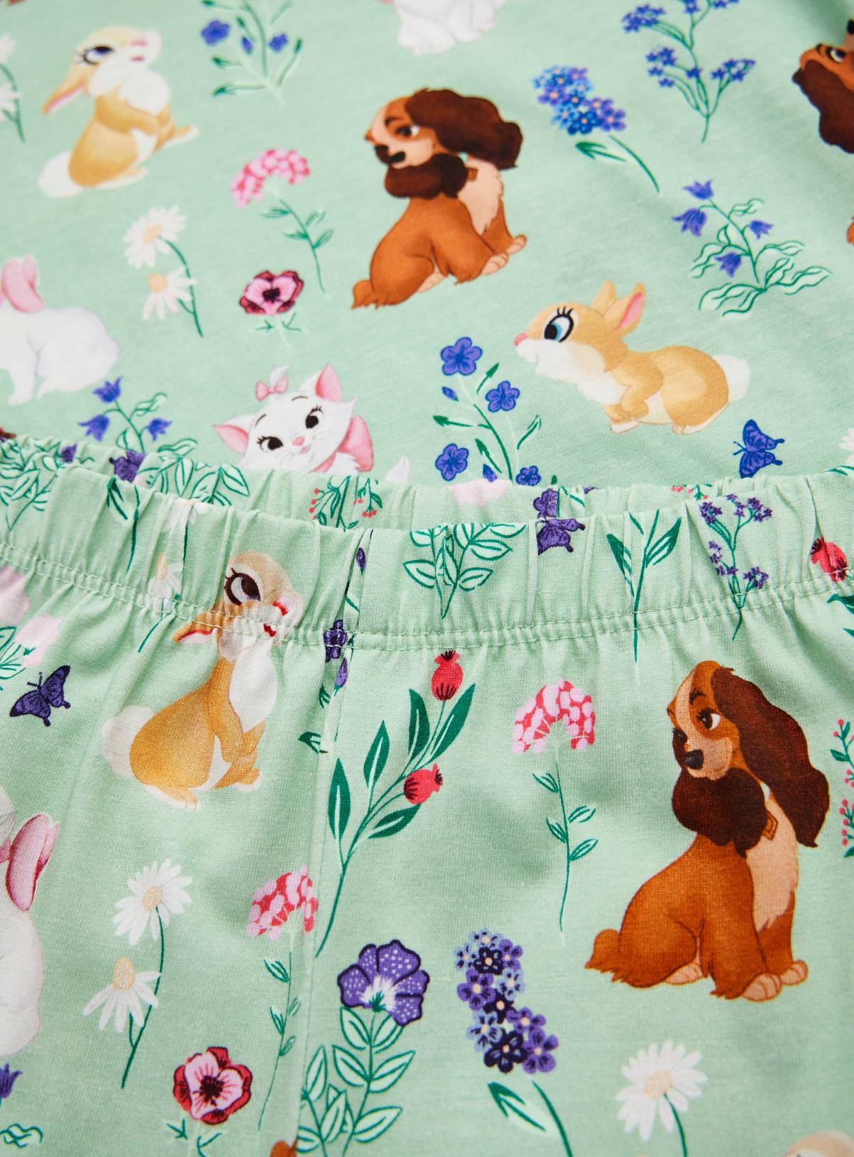 Disney Floral and Character Print Pyjama Set 4-5 years - Image 2