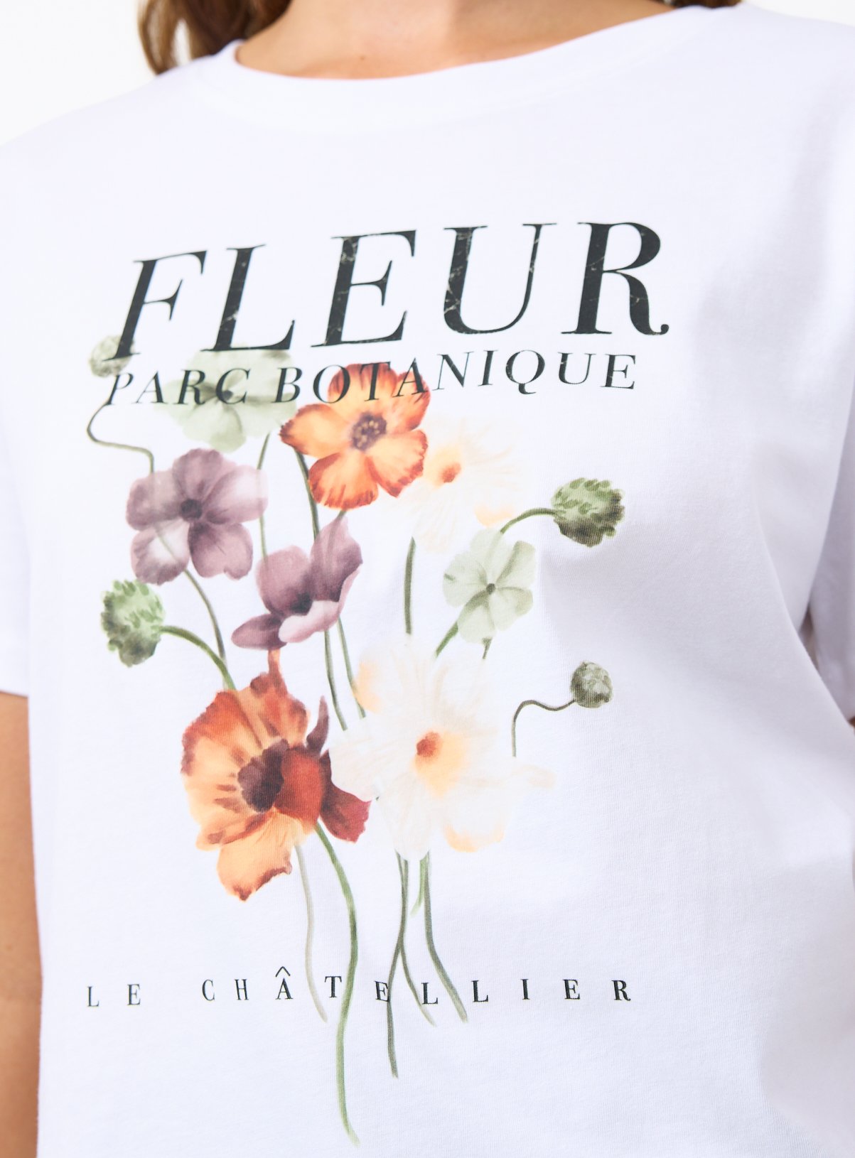 Buy White Fleur Graphic T-Shirt 14 | T-shirts | Tu