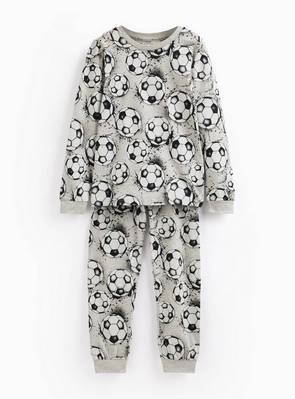 Grey Football Print Pyjamas 7-8 years