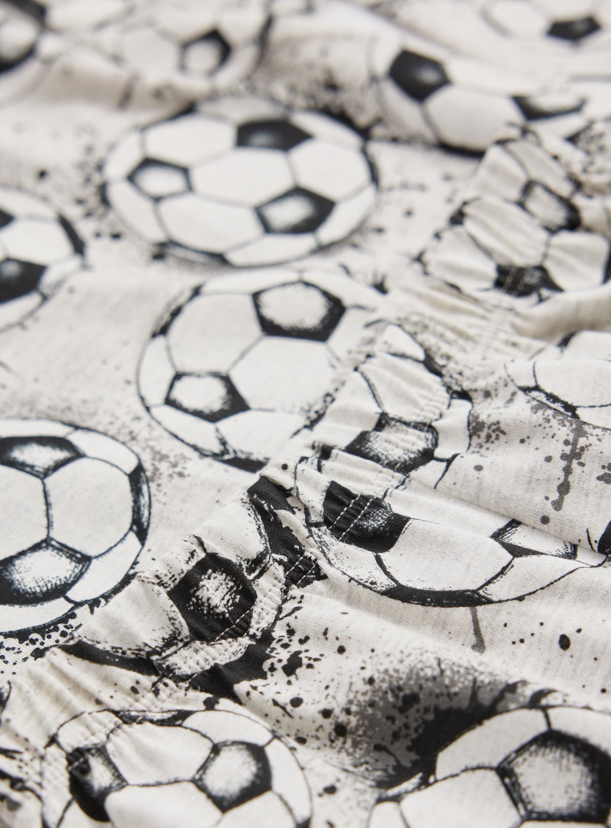 Grey Football Print Pyjamas 8-9 years - Image 2 thumbnail