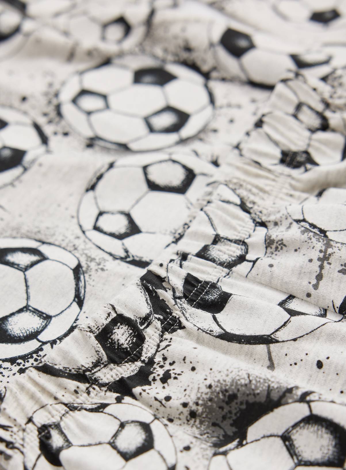 Grey Football Print Pyjamas 8-9 years - Image 2