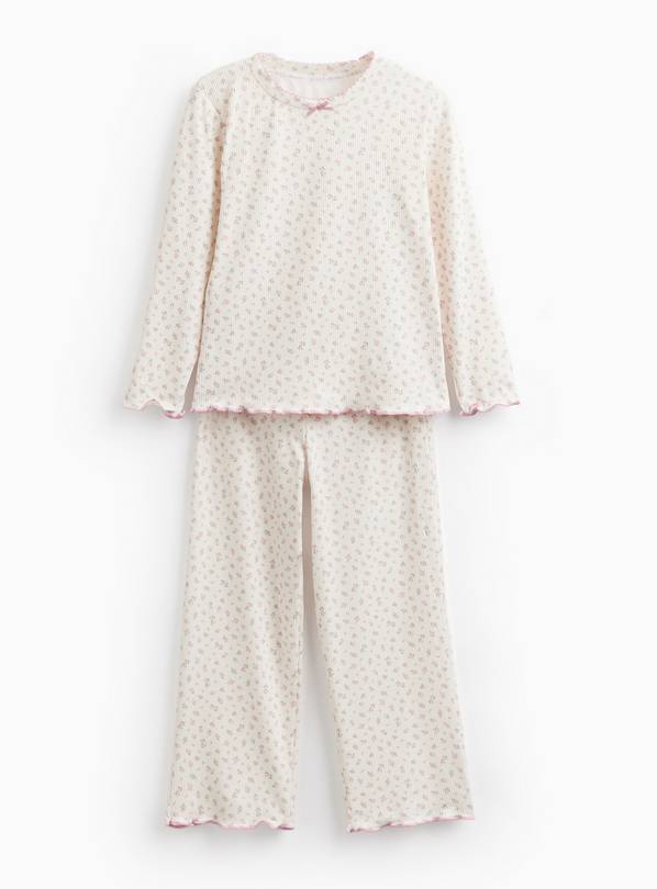 Pink Floral Print Long Sleeve Pyjamas 1-2 years