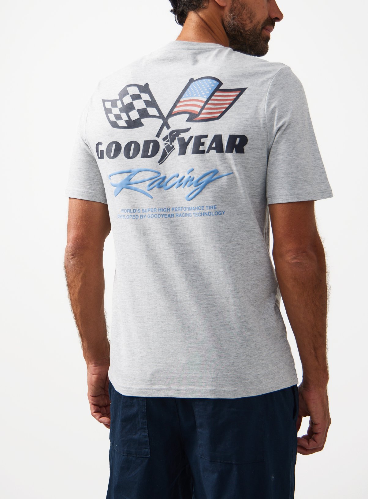 Grey Good Year Graphic T-Shirt S - Image 5 thumbnail