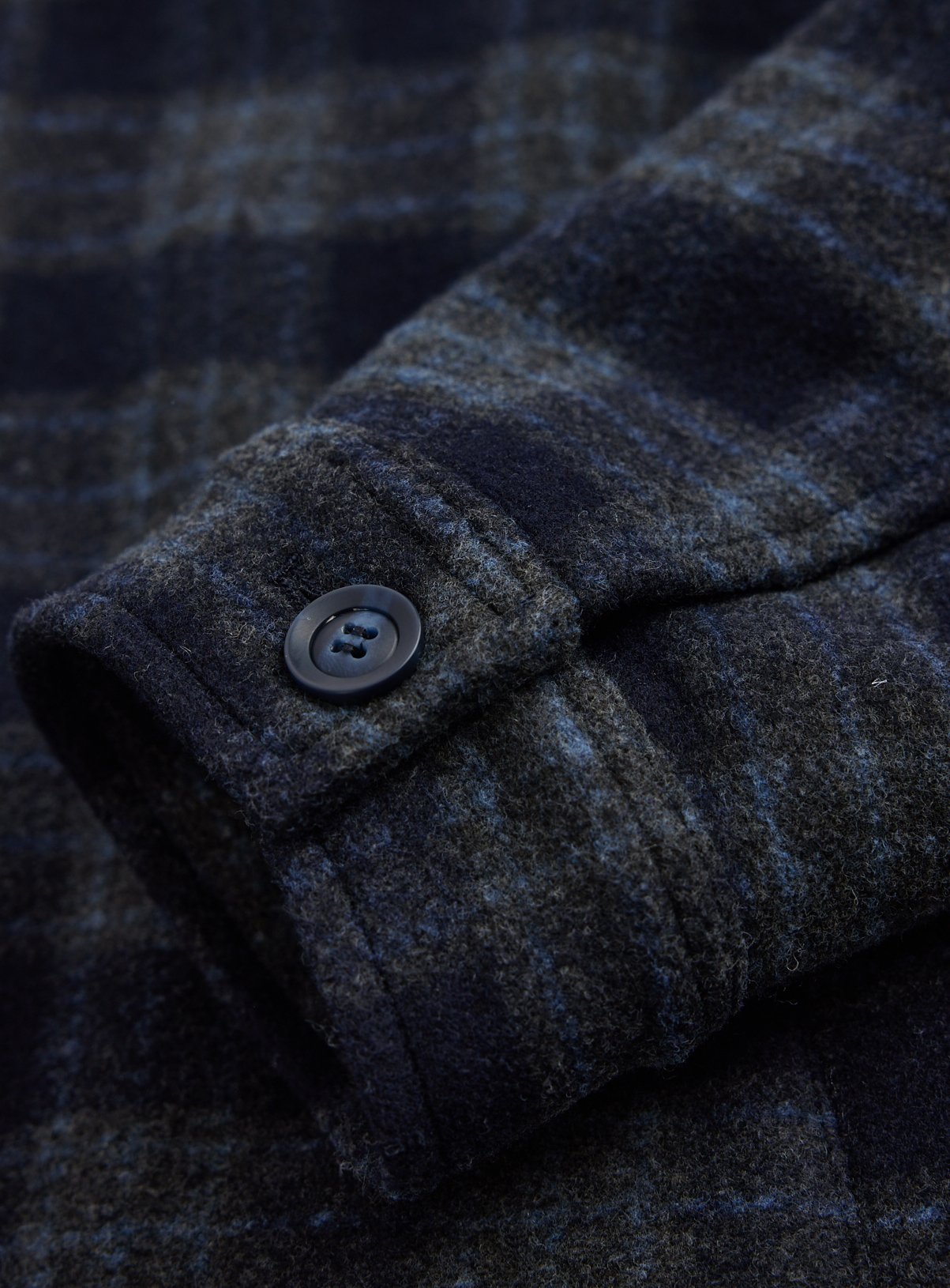 Blue Check Print Shacket XXL - Image 4 thumbnail