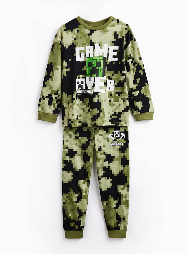 Green Camo Minecraft Print Pyjamas 5-6 years