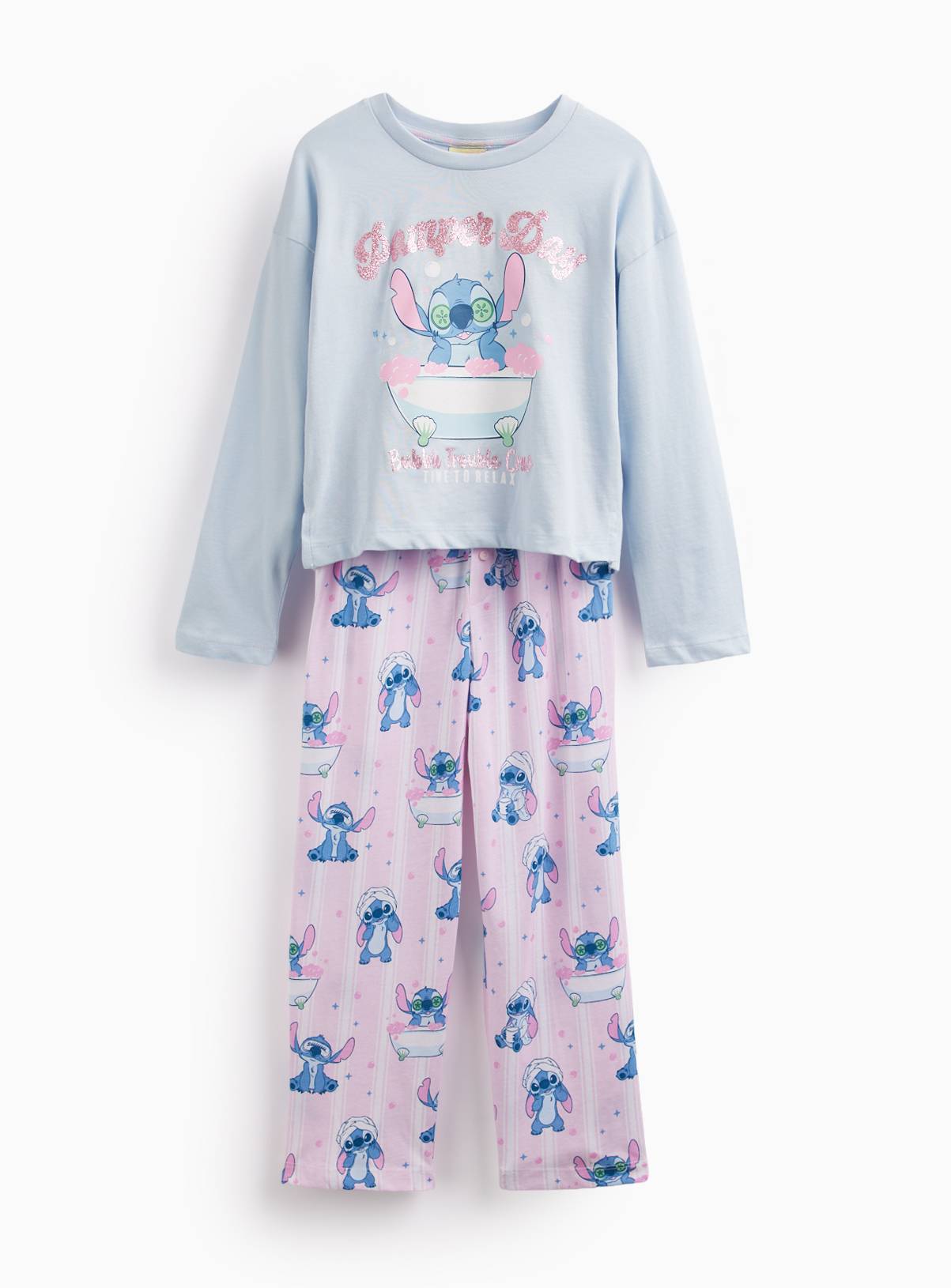 Disney Stitch Pyjama Set 7-8 years - Image 1