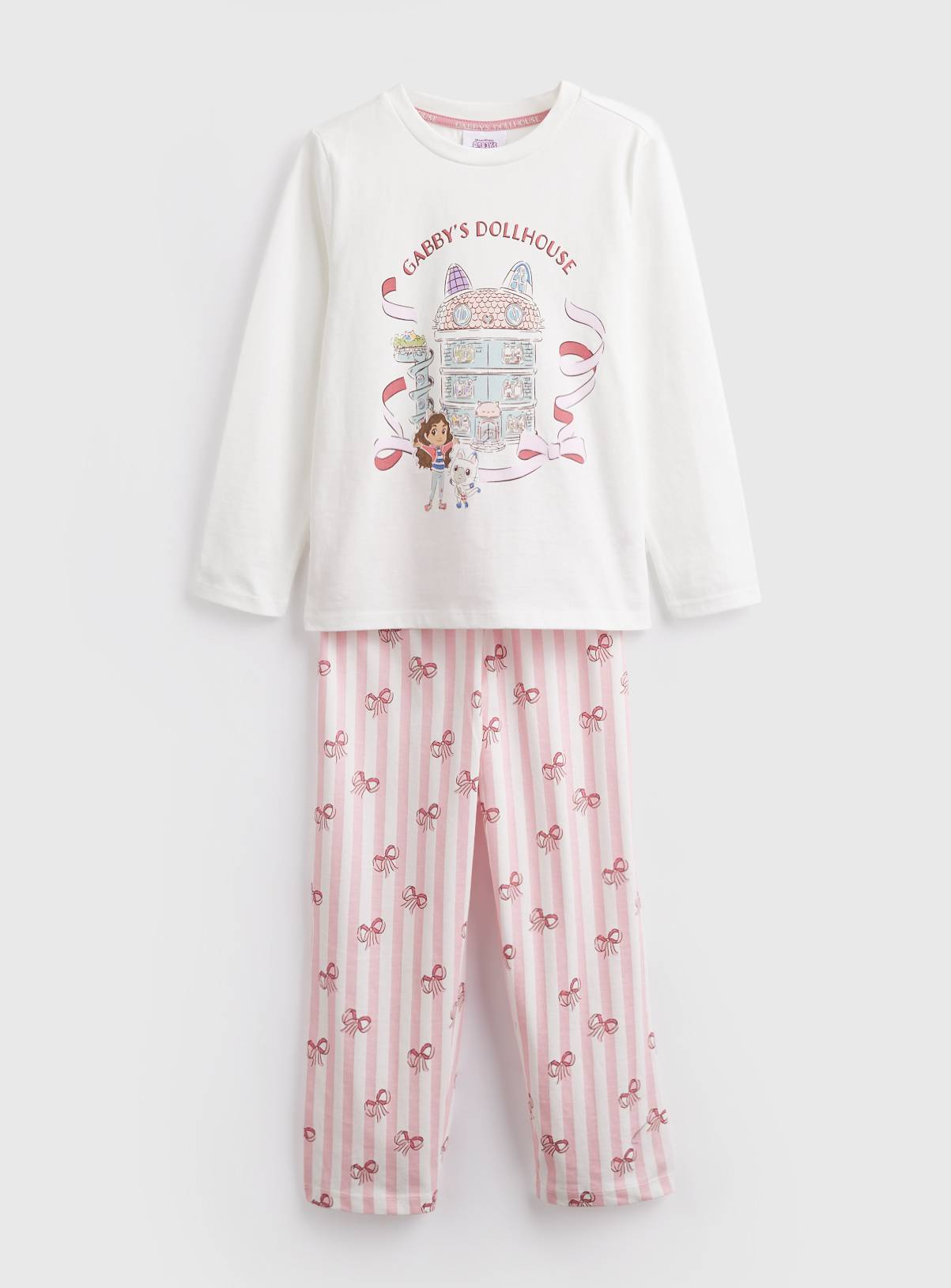 White Gabby's Dollhouse Print Pyjamas 5-6 years - Image 1
