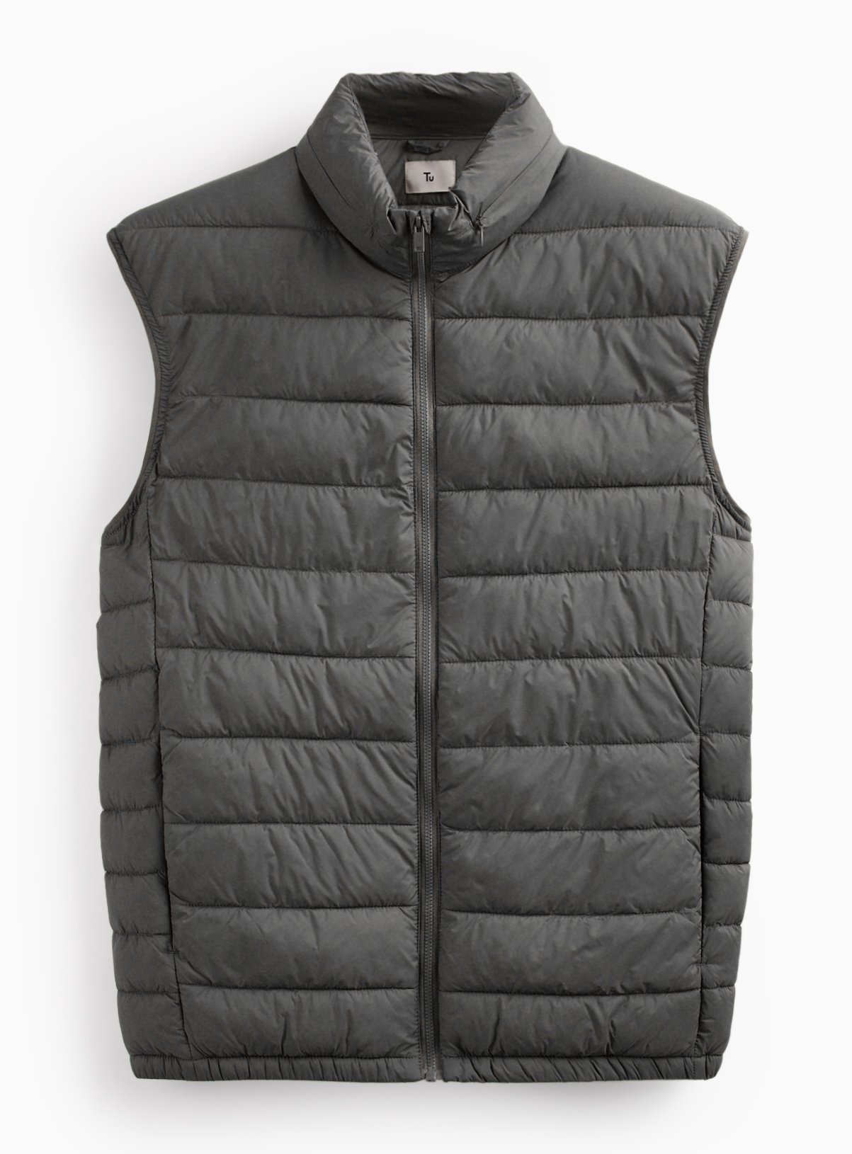 Charcoal Padded Detachable Hood Gilet XL - Image 2 thumbnail