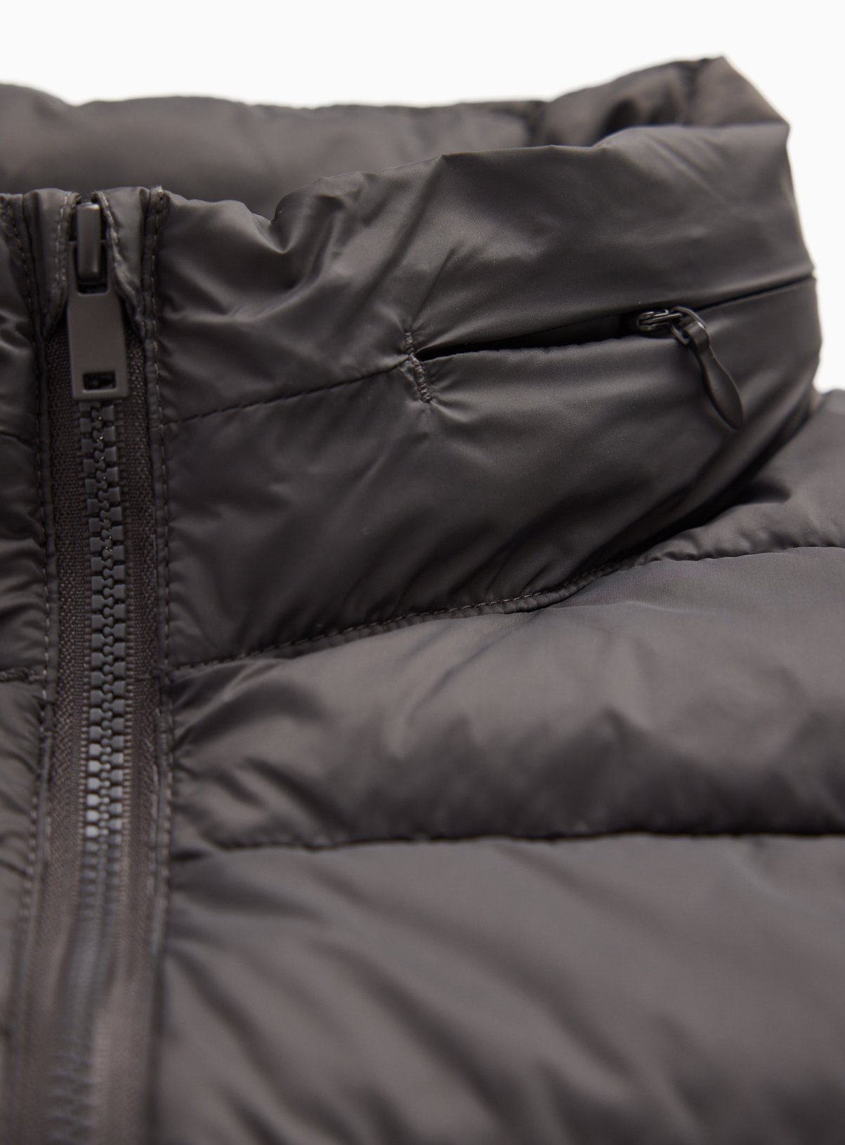 Charcoal Padded Detachable Hood Gilet XL - Image 5 thumbnail