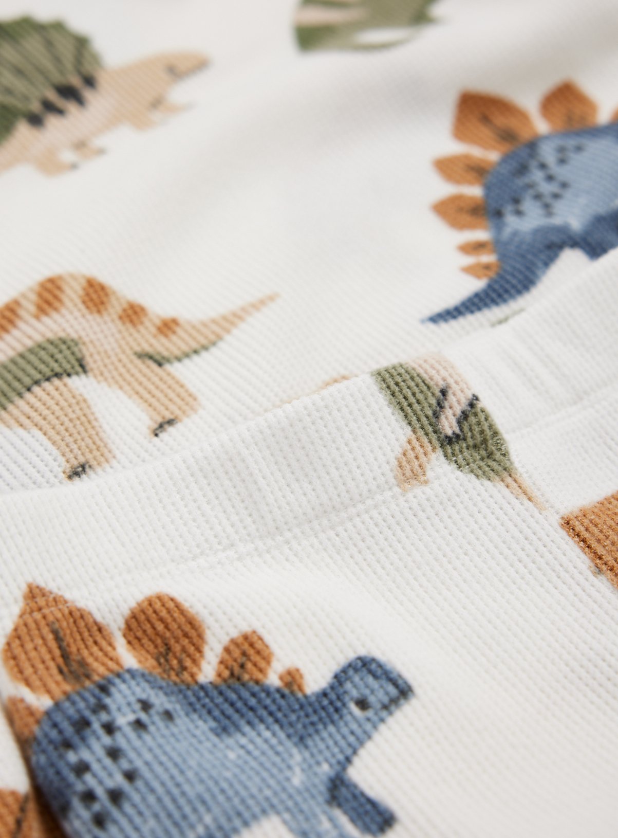 Cream Dinosaur Print Pyjamas 5-6 years - Image 2 thumbnail