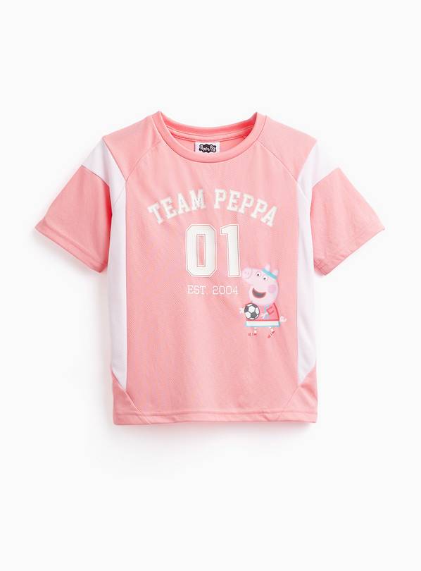 Pink Peppa Pig Football Graphic T-Shirt 5-6 years