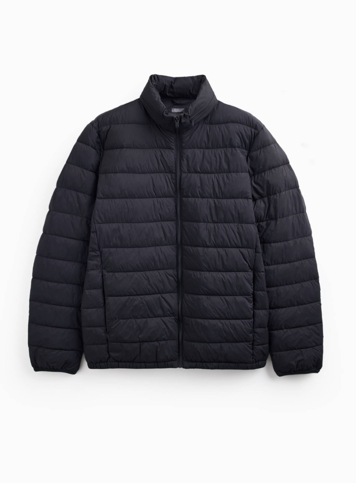 Black Quilted Hooded Puffer Jacket XXXL - Image 4