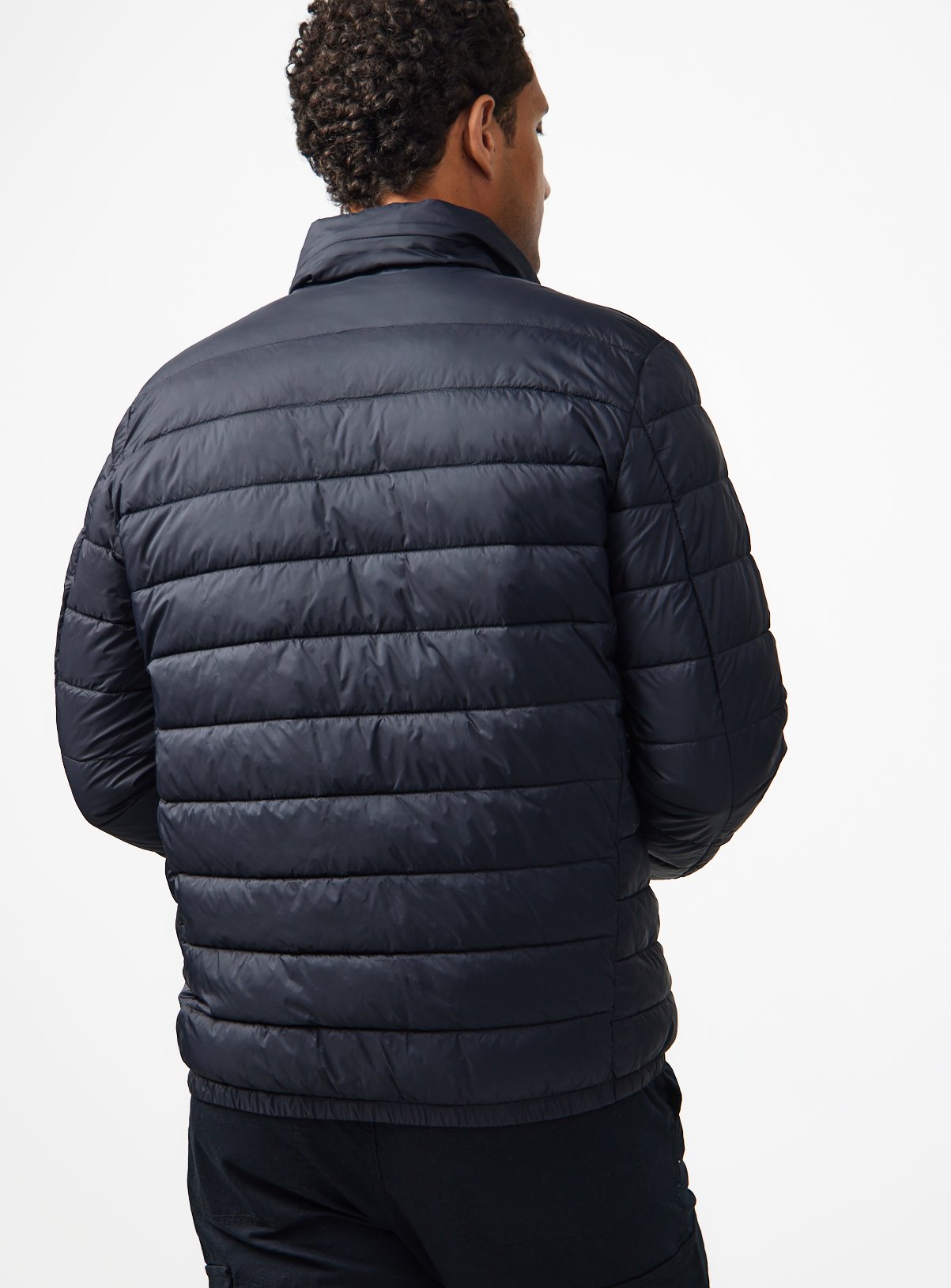 Black Quilted Hooded Puffer Jacket XXXL - Image 5 thumbnail