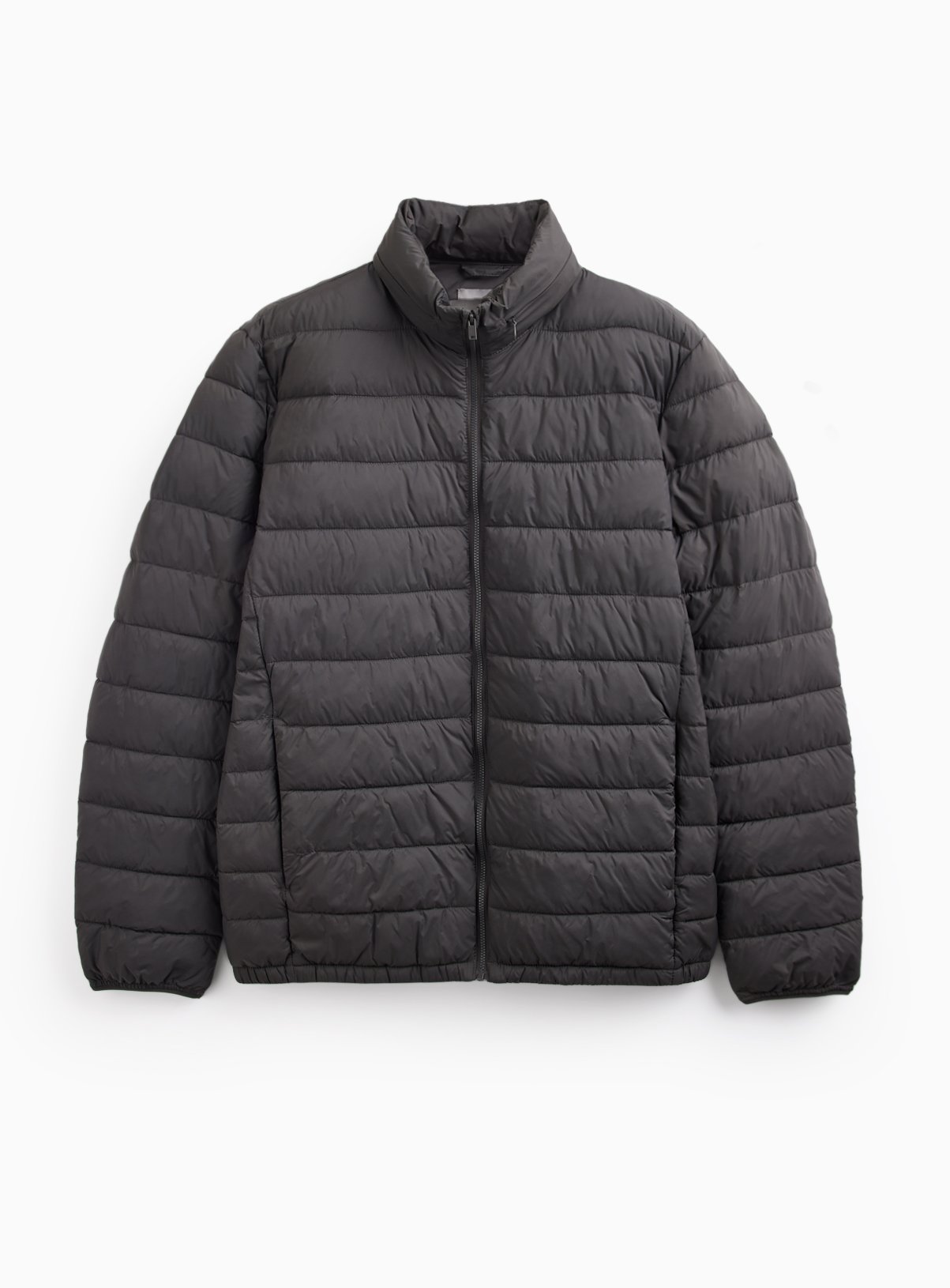 Charcoal Quilted Hooded Puffer Jacket XL - Image 1 thumbnail
