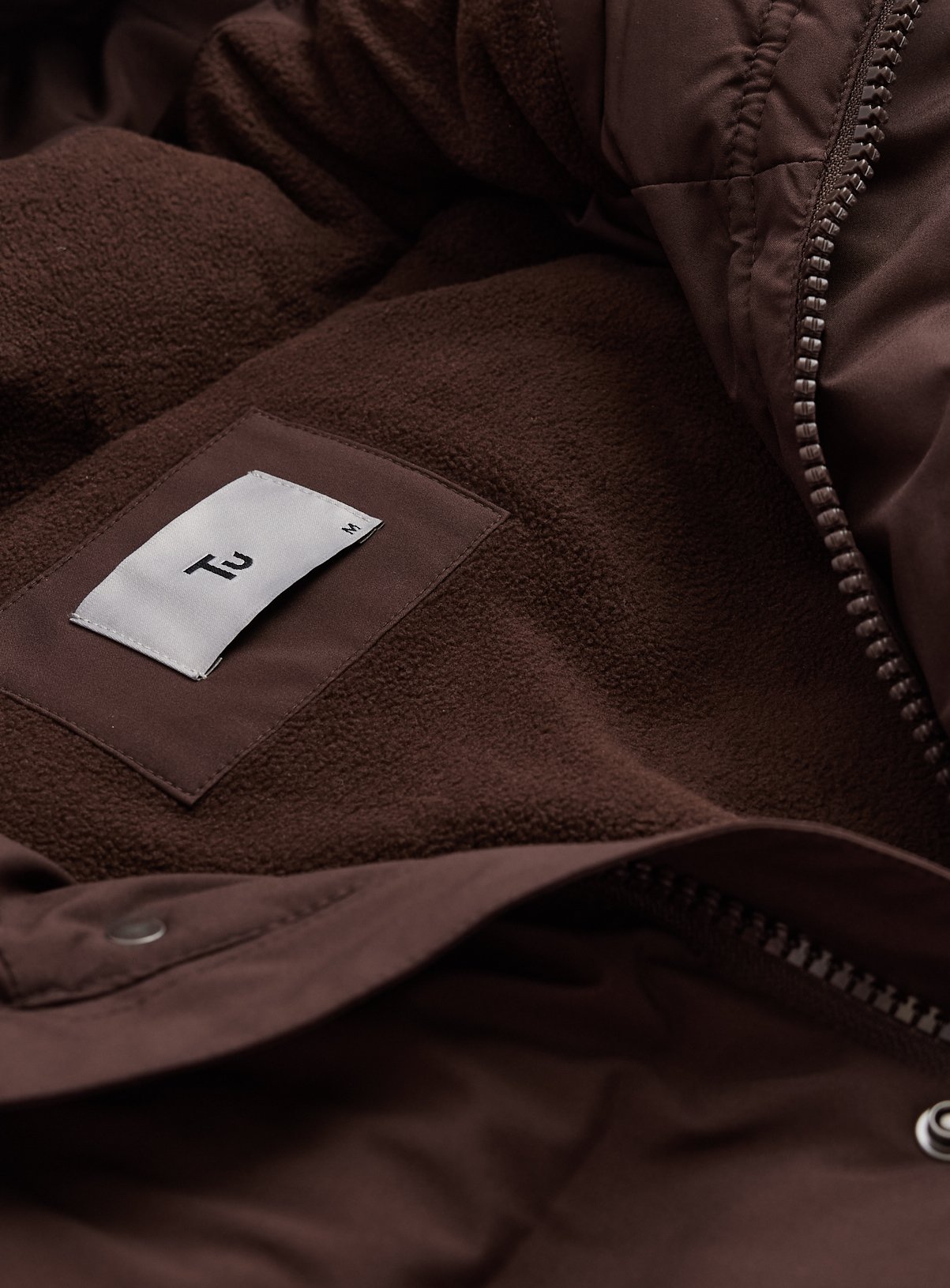 Brown Heavy Padded Hooded Puffer Jacket XXL - Image 4 thumbnail
