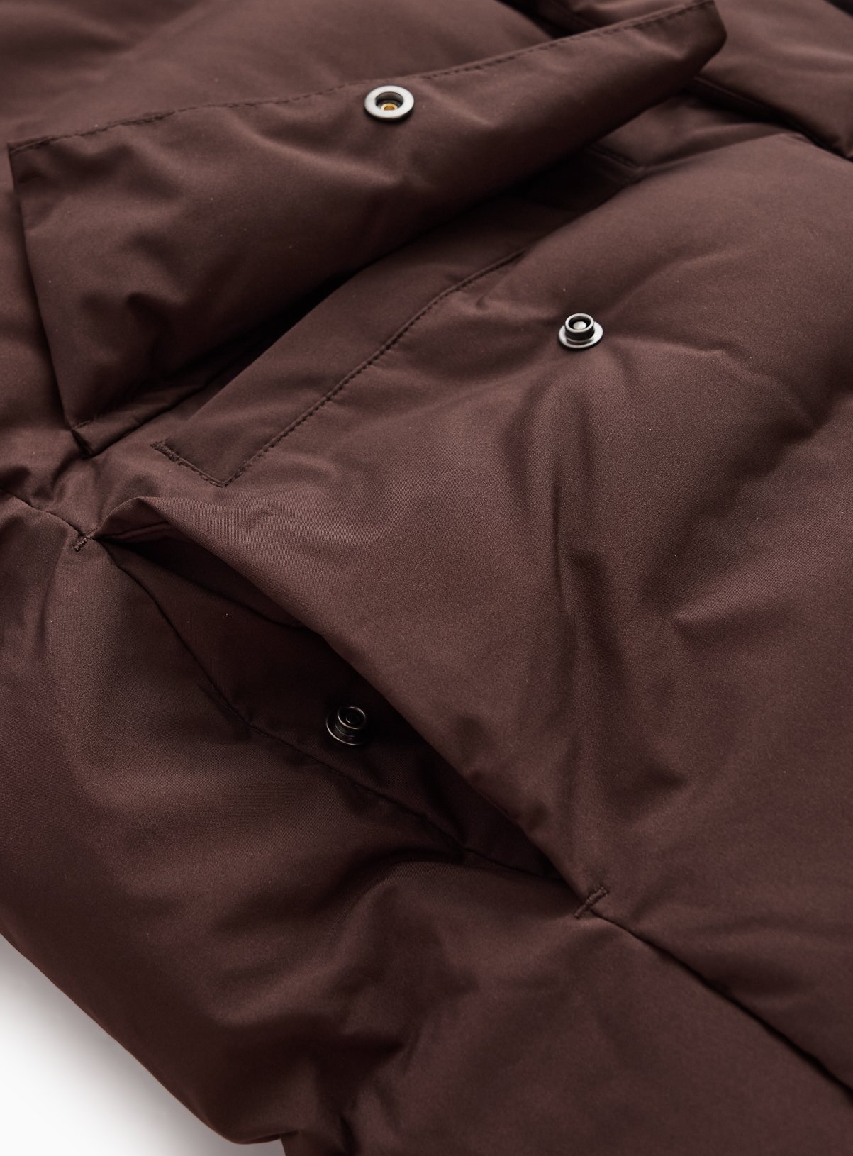 Brown Heavy Padded Hooded Puffer Jacket XXL - Image 7 thumbnail