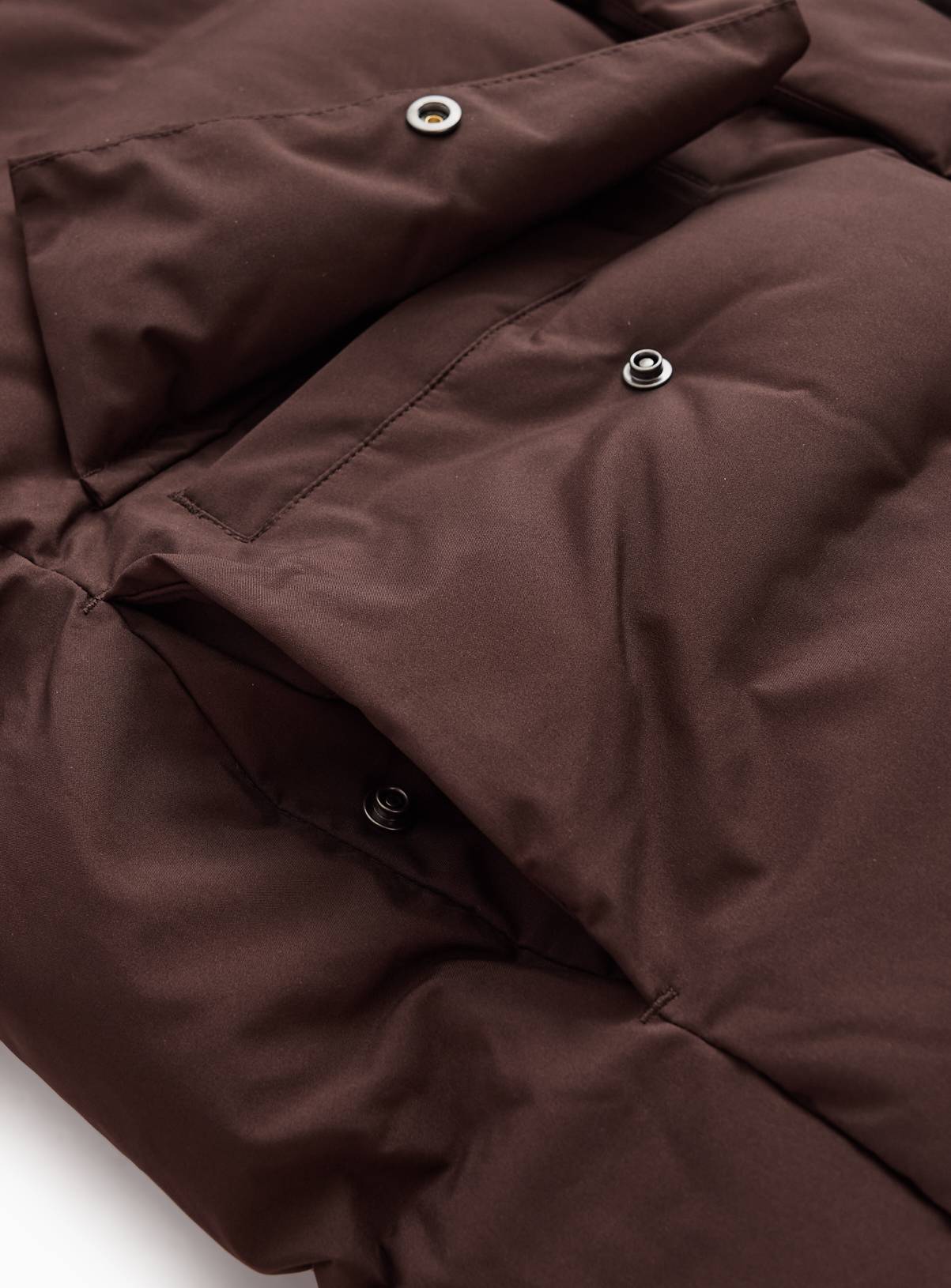 Brown Heavy Padded Hooded Puffer Jacket XXL - Image 7