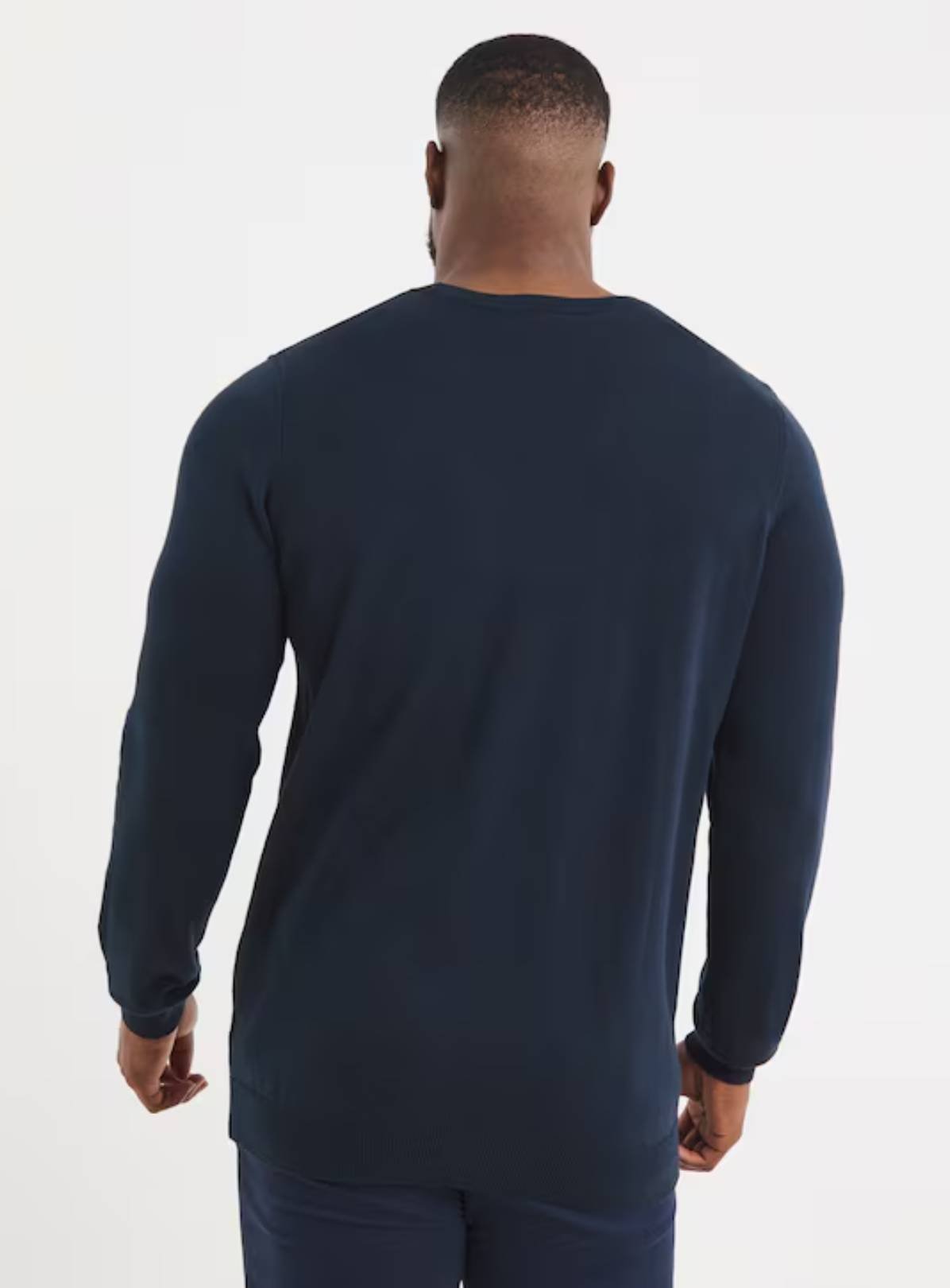 JACAMO Cotton Crew Neck Jumper Navy S - Image 2 thumbnail