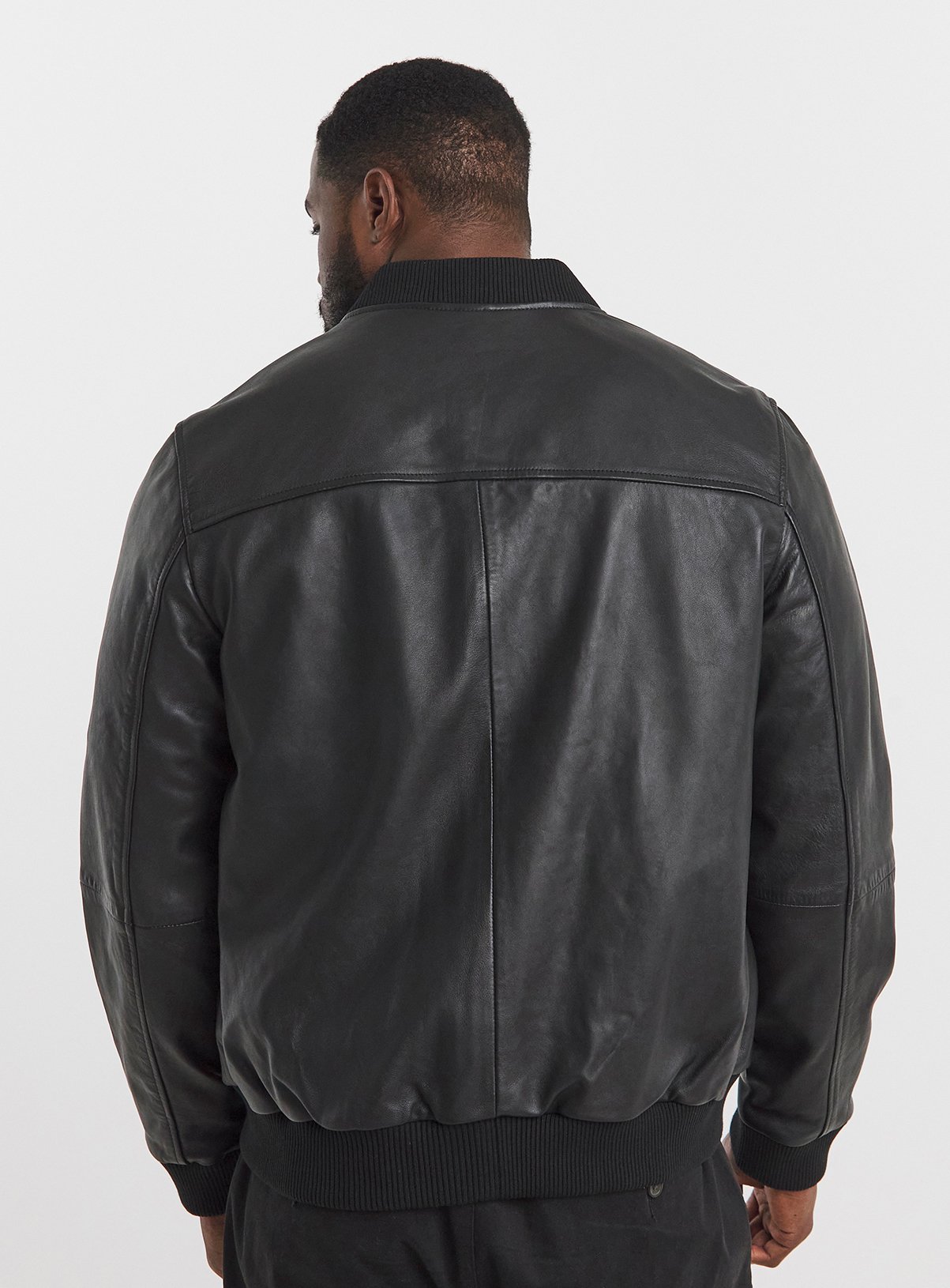 JACAMO Leather Bomber Jacket 2XL - Image 2 thumbnail