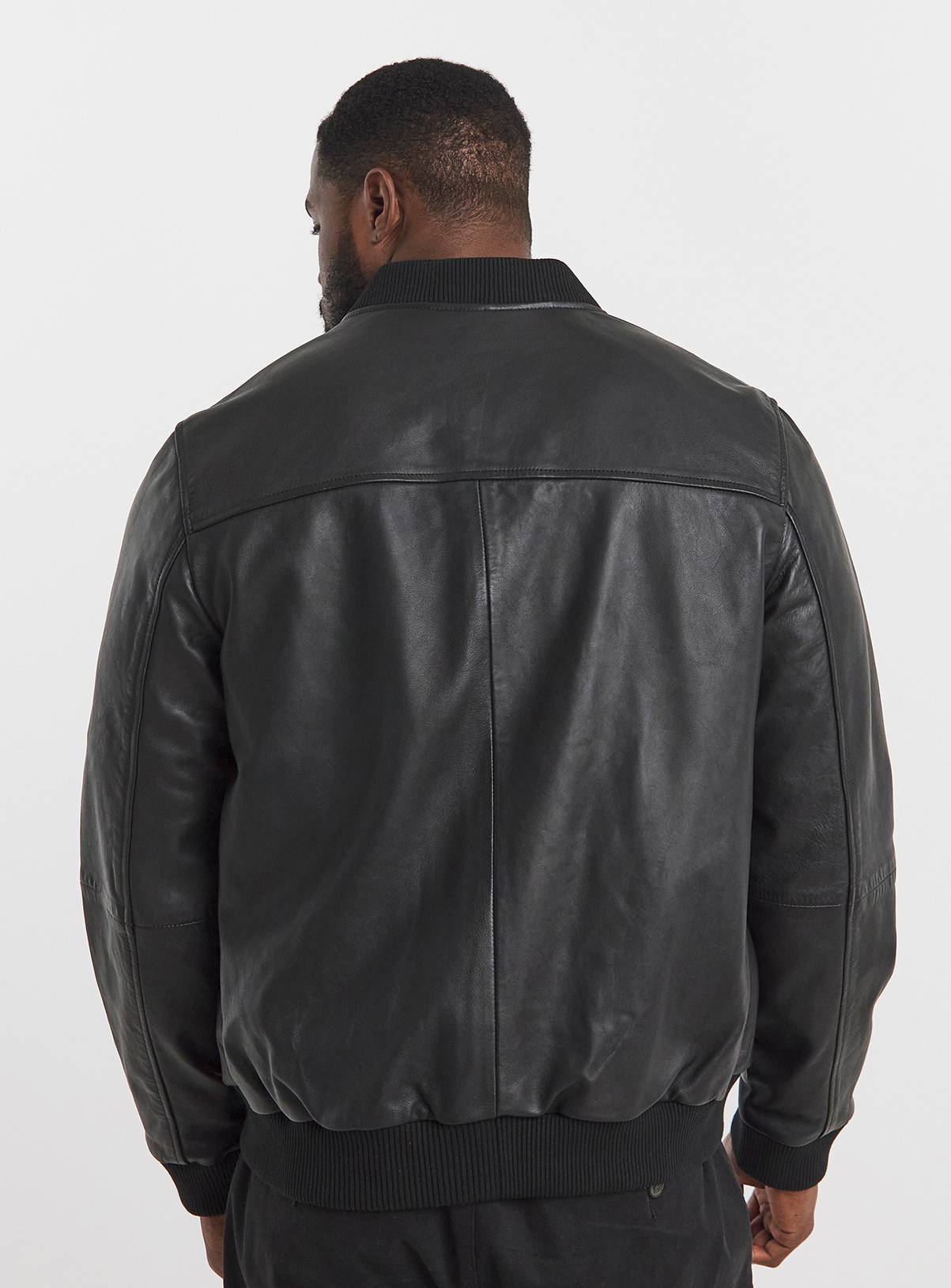 JACAMO Leather Bomber Jacket 2XL - Image 2
