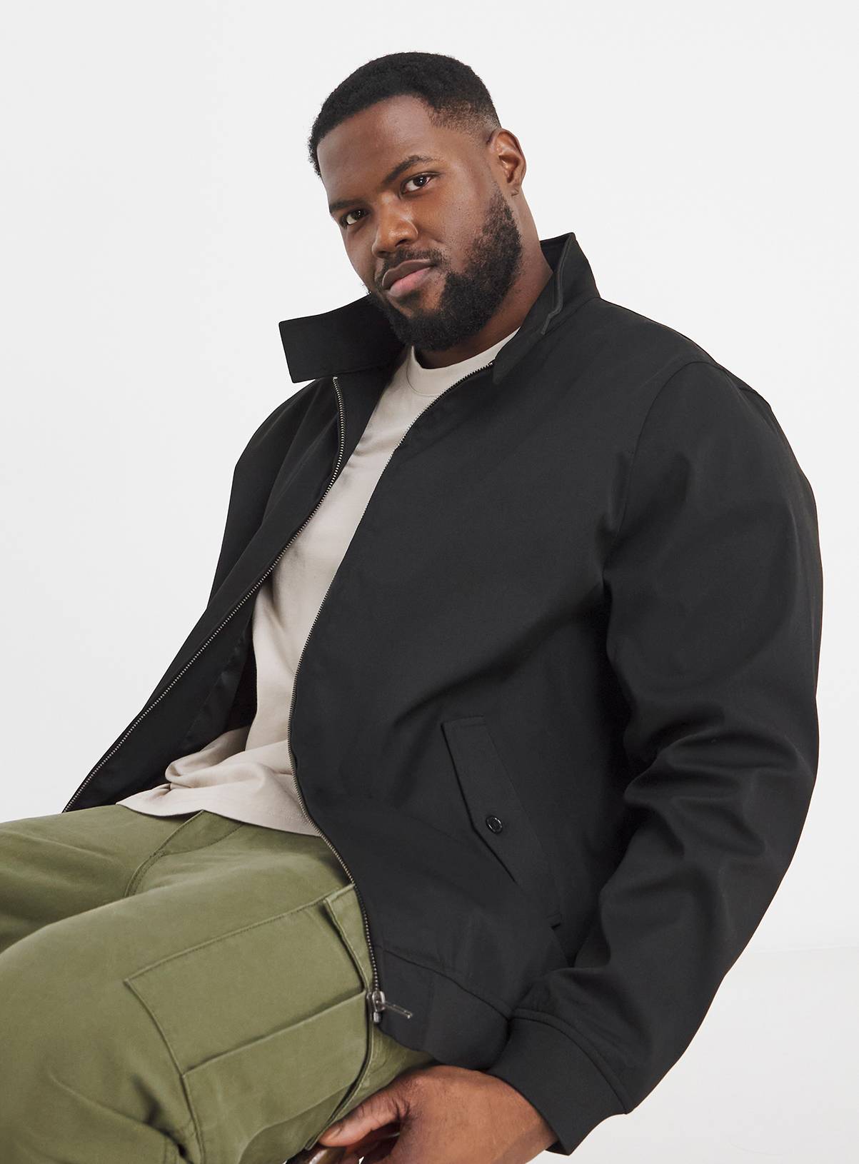 JACAMO Harrington Jacket Black 2XL - Image 1