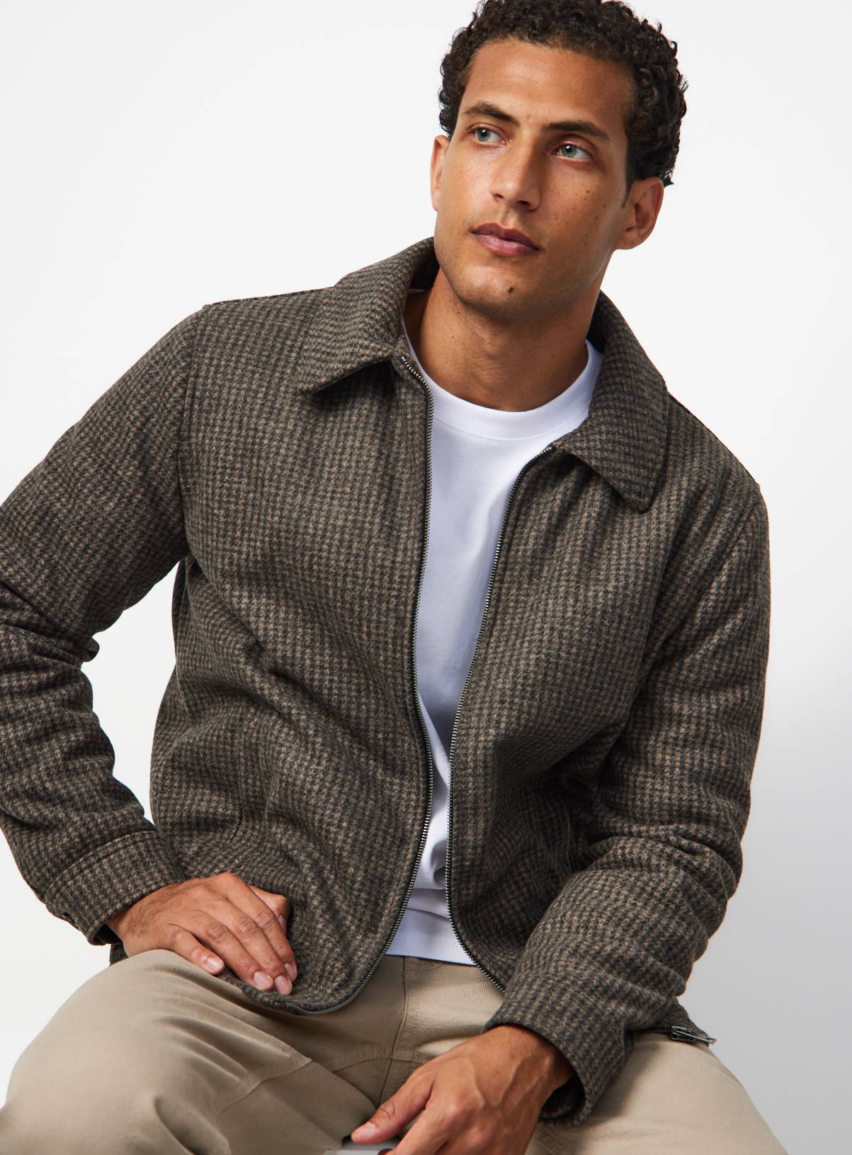 Brown Puppy Tooth Shacket XXXXL - Image 2