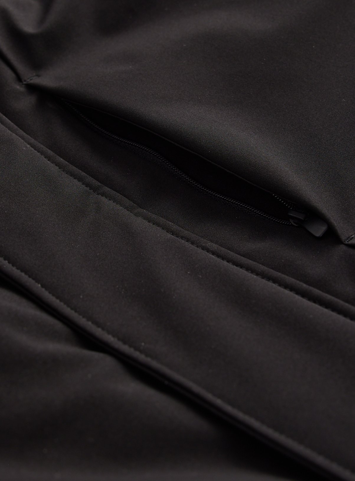 Black Hooded Longline Parka XXXXL - Image 2 thumbnail