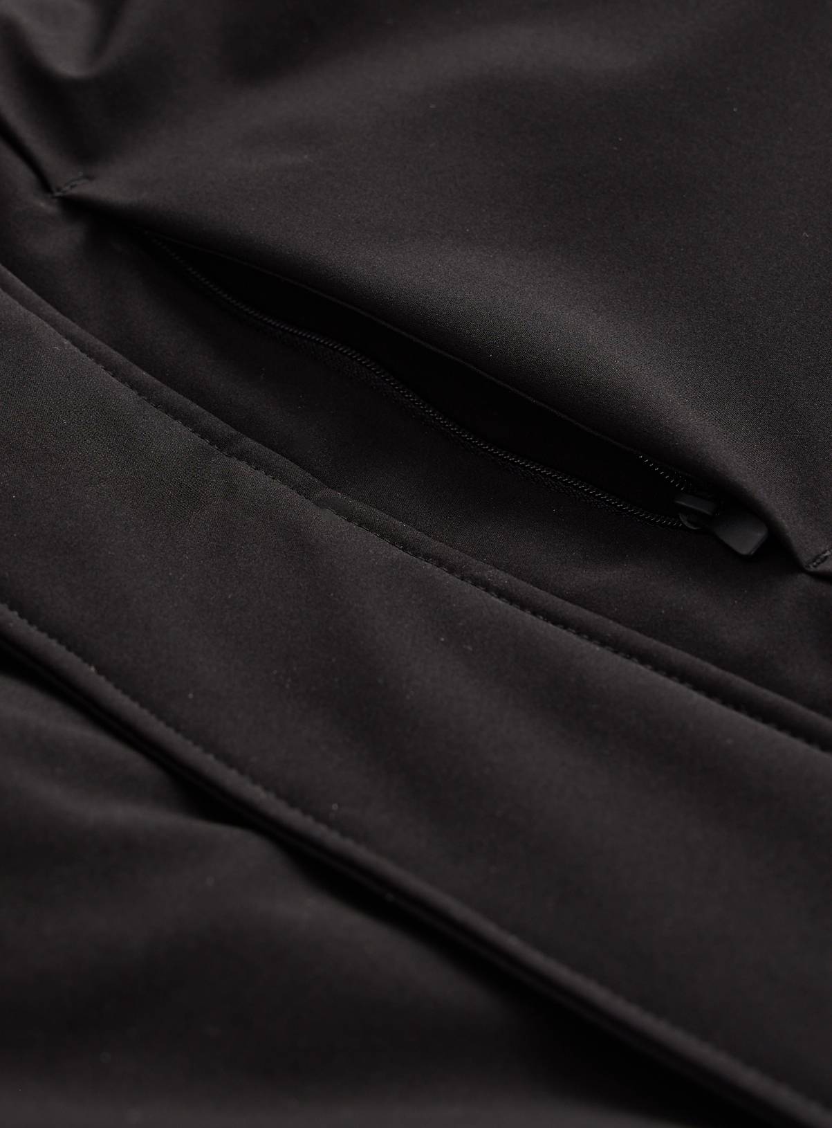 Black Hooded Longline Parka XXXXL - Image 2