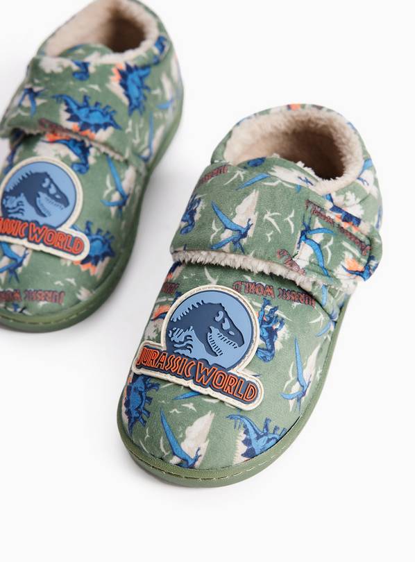 Jurassic World Khaki Cupsole Mule Slippers 10-11 Infant