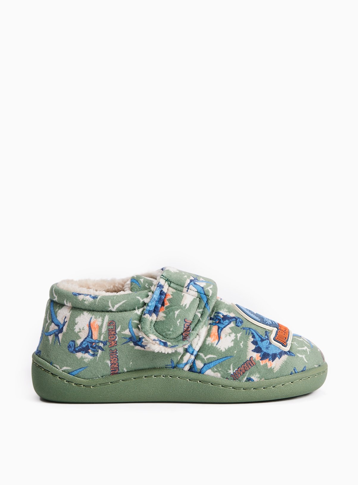 Jurassic World Khaki Cupsole Mule Slippers 6-7 Infant - Image 2 thumbnail