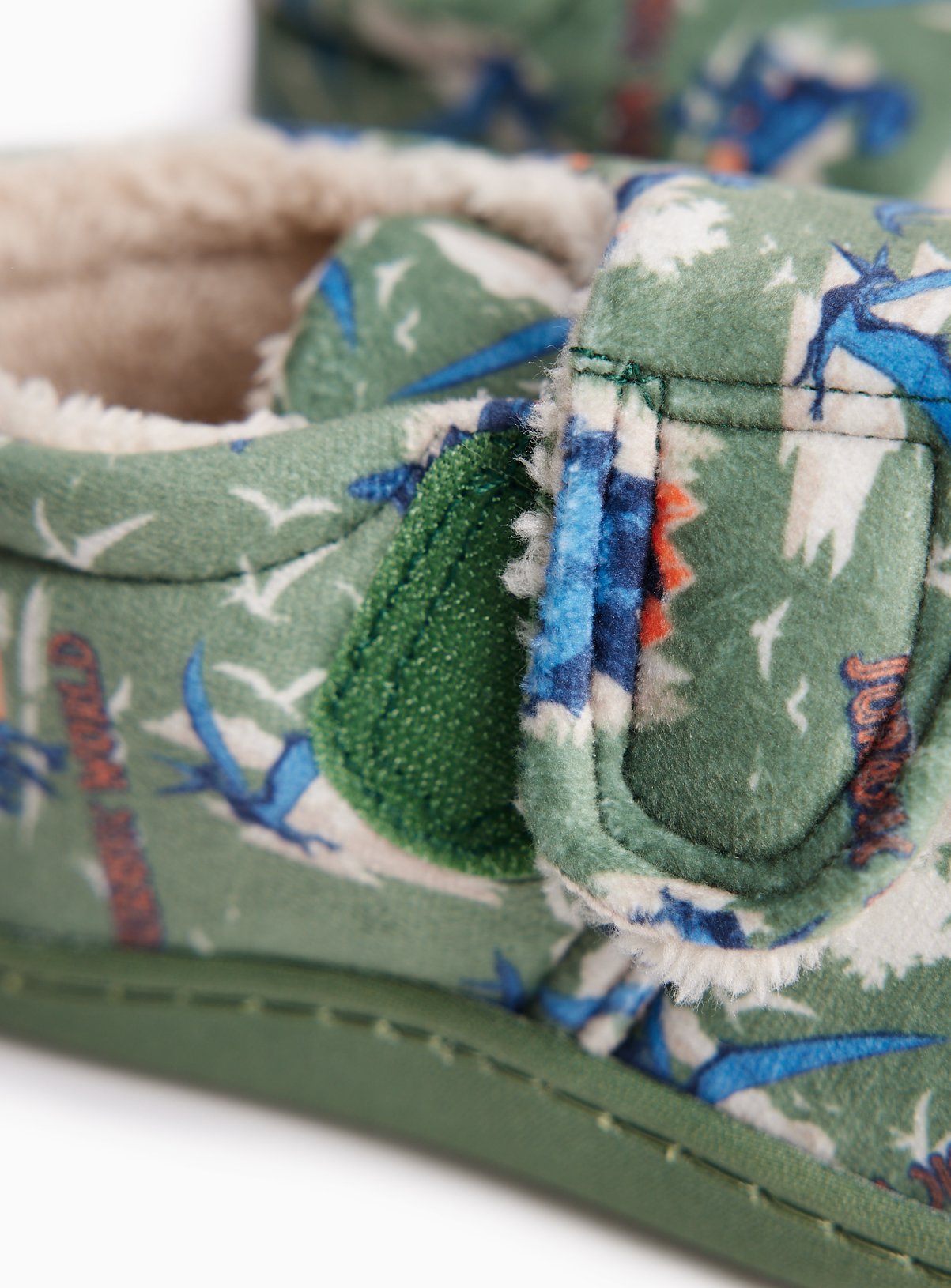 Jurassic World Khaki Cupsole Mule Slippers 6-7 Infant - Image 3 thumbnail