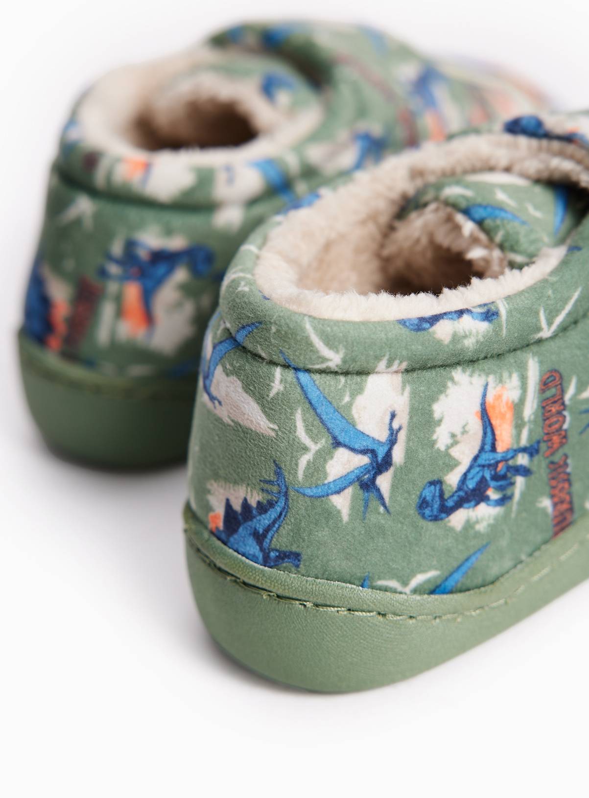 Jurassic World Khaki Cupsole Mule Slippers 6-7 Infant - Image 4