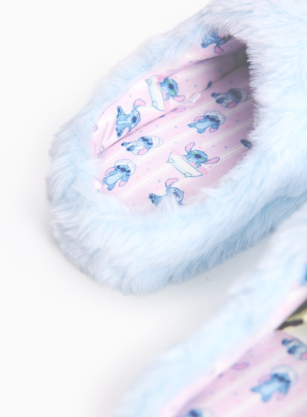 Lilo & Stitch Blue Embroidered Mule Slippers 10-11 Infant - Image 3 thumbnail