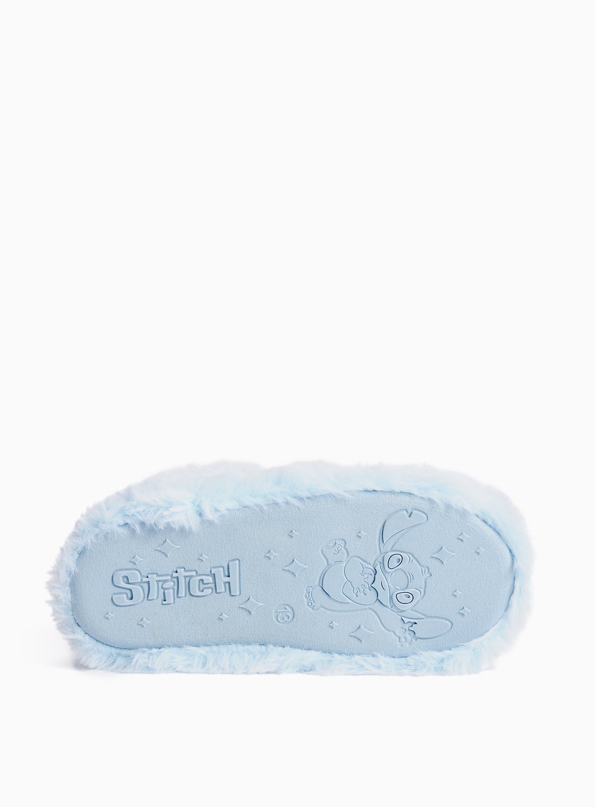 Lilo & Stitch Blue Embroidered Mule Slippers 10-11 Infant - Image 4 thumbnail