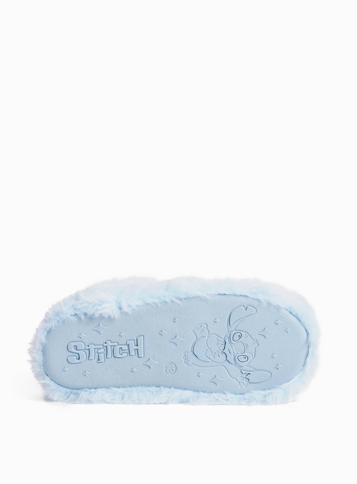 Lilo & Stitch Blue Embroidered Mule Slippers 10-11 Infant - Image 4