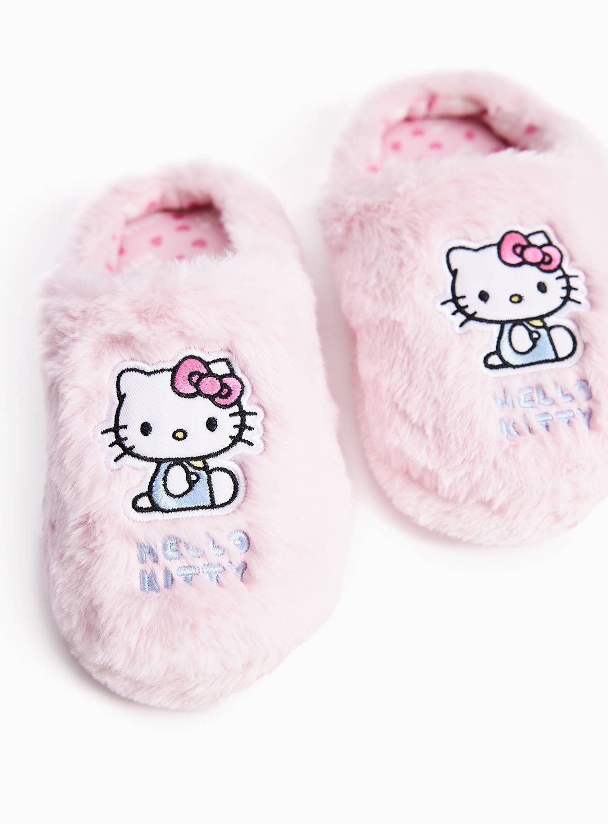 Hello Kitty Pink Embroidered Mule Slippers 10-11 Infant - Image 1